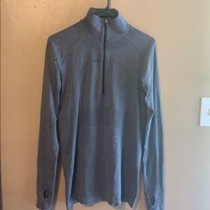 Lululemon gray quarter zip 10 sweater jacket
